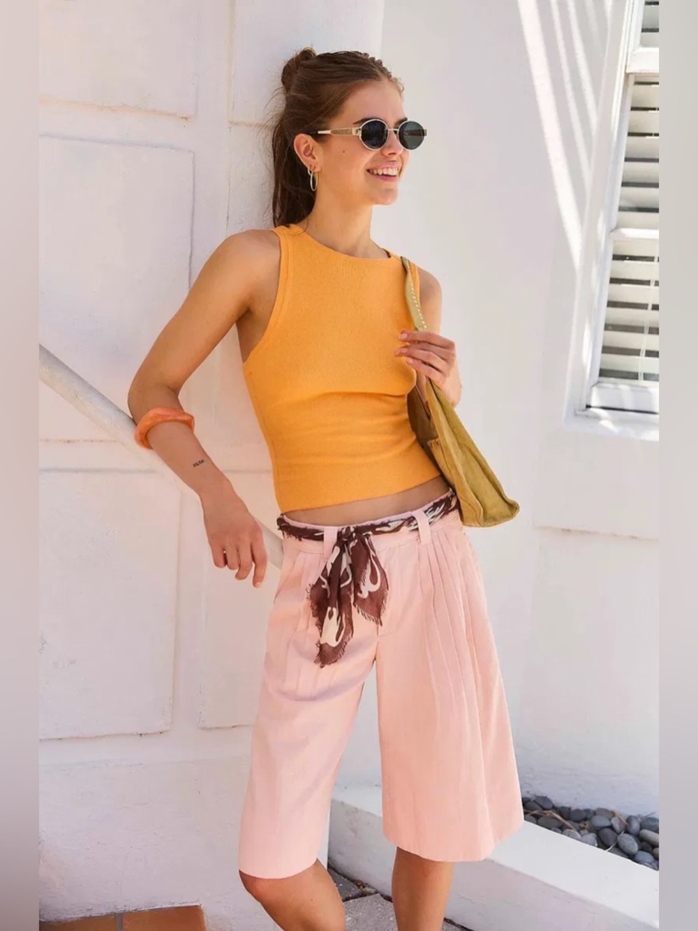 Free People Sadie A-Line Long Shorts